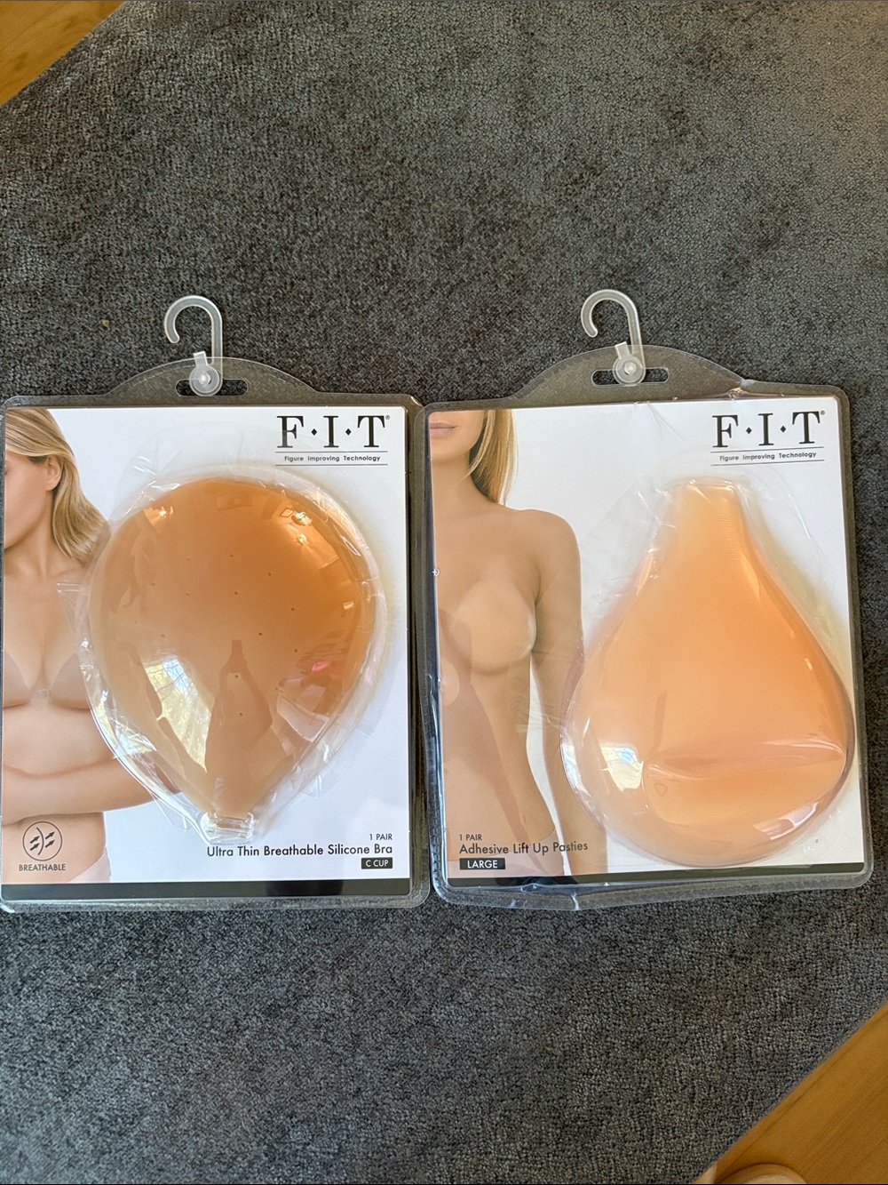 Nude Adhesive Silicone Lift-Up Bra & Pasties Set